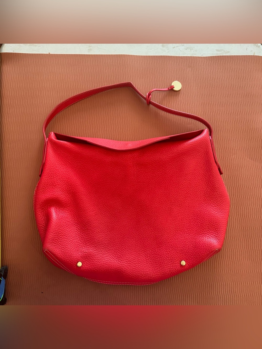 jmclaughlin red leather bag